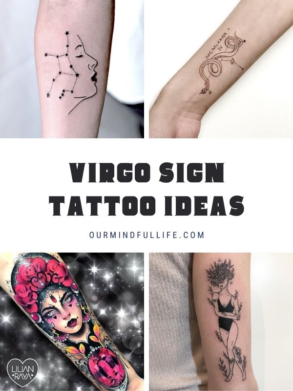 Virgo zodiac tattoo ideas