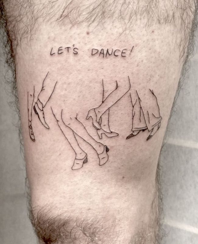 Tatuaje Let's Dance de @holy_era