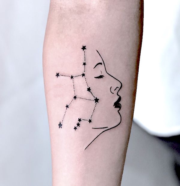 El pensador de @trueinkstudios - Ideas únicas de tatuajes para mujeres Virgo