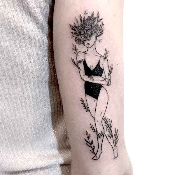 The overthinker de @flavtattoo - Ideas únicas de tatuajes para mujeres Virgo