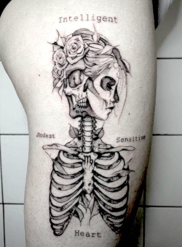 Tatuaje de la anatomía de Virgo por @tutto_darifare