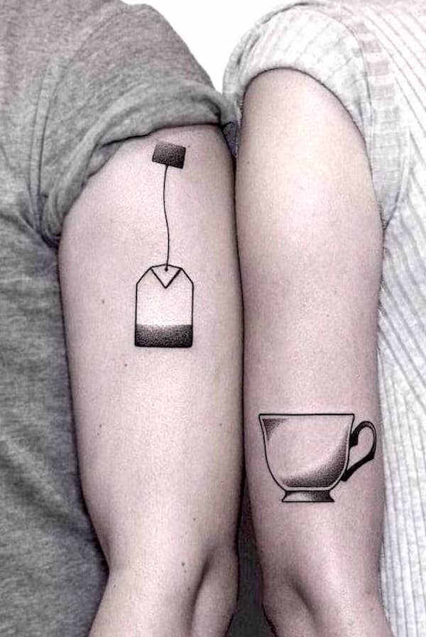 Tatuajes de té y bolsitas de té de @ilya_brezinski