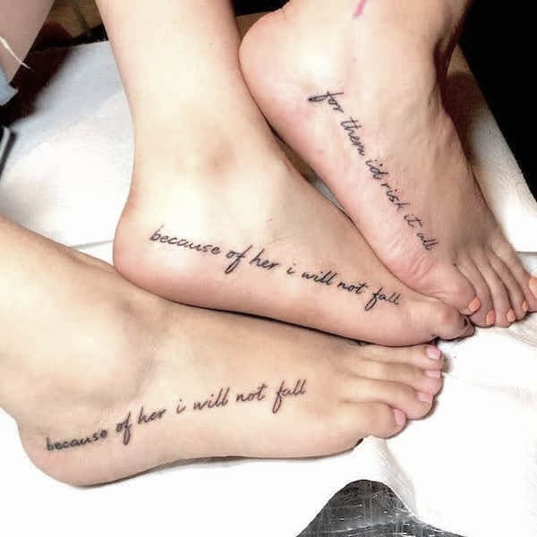 Meaningful mother daughter quote tattoos @@angelicap_franco