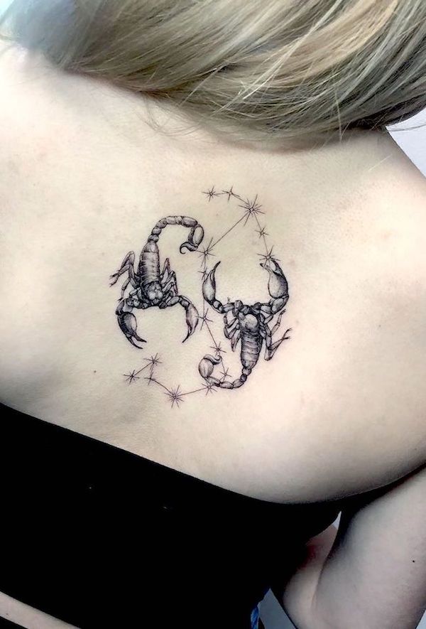 A stunning scorpio tattoo by @rafaelfigini