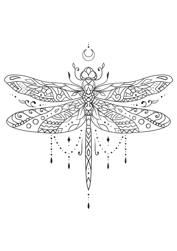 Mandala dragonfly