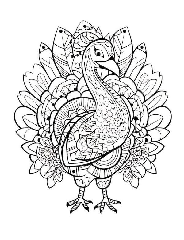 Mandala turkey for Thanksgiving