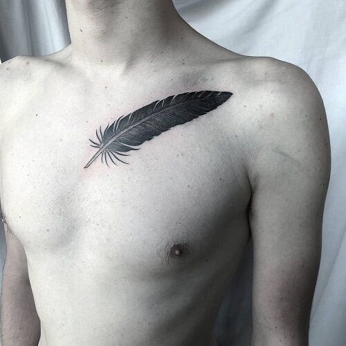 Crow Feather Tattoo