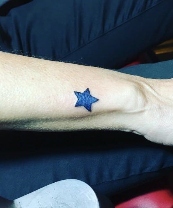 Blue Star Tattoo Design 
