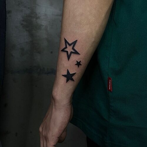 Star Outline Tattoo