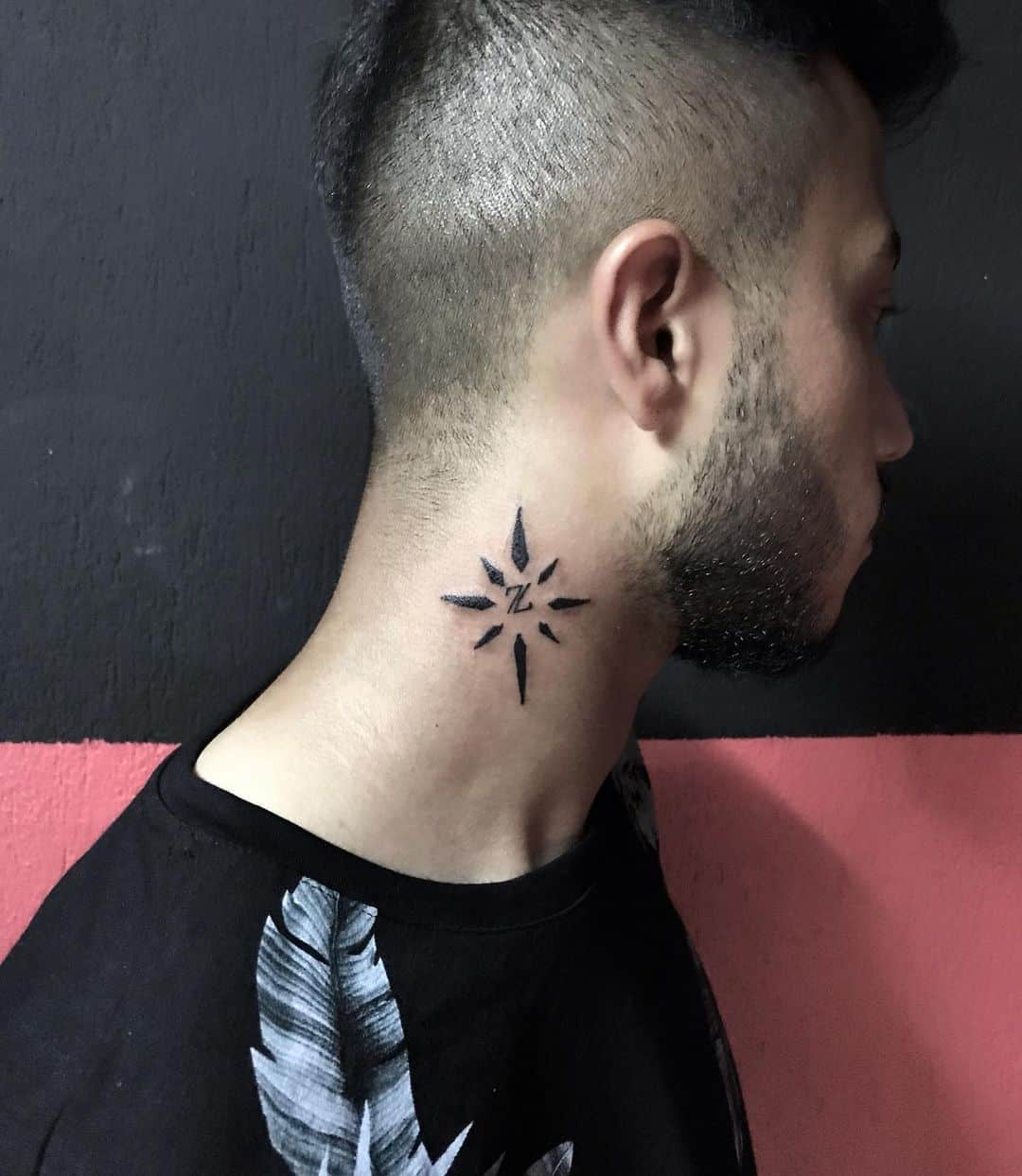 Star Neck Tattoo