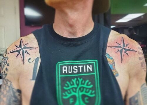 Star Tattoo on Shoulder