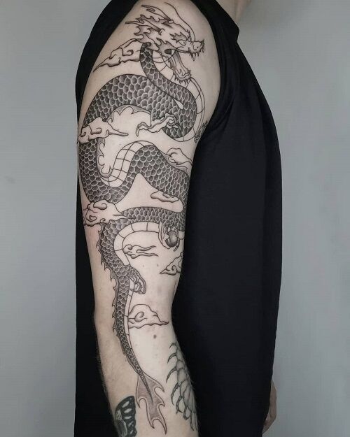 Tatuaje De Dragón Chino