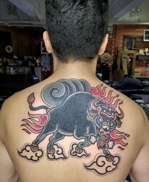 Tatuaje De Buey Chino